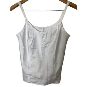 Vintage Bali 34 White Camisole • Coquette Balletcore Layer • Made in USA